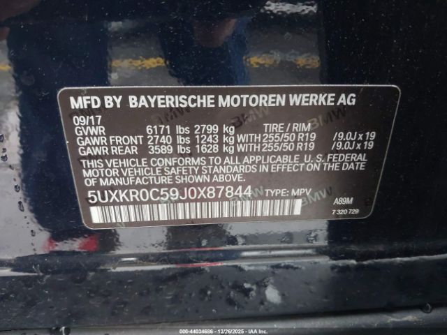 2018 BMW X5 5UXKR0C59J0X87844 Photo 8