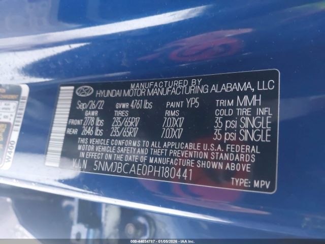 2023 HYUNDAI TUCSON 5NMJBCAE0PH180441 Photo 8
