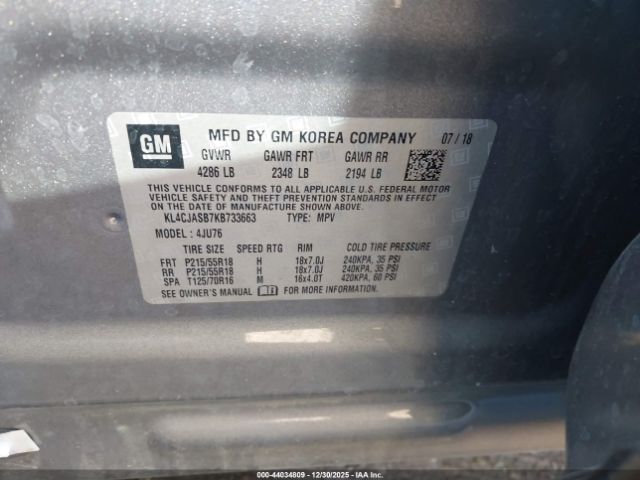 2019 BUICK ENCORE KL4CJASB7KB733663 Photo 8