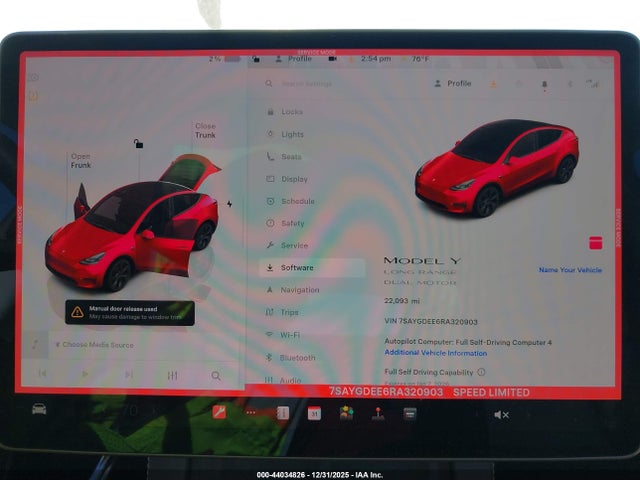 2024 TESLA MODEL Y 7SAYGDEE6RA320903 Photo 6