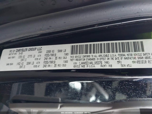 2010 JEEP WRANGLER 1J4AA5D14AL105376 Photo 8