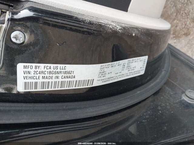Продажа на аукционе авто 2022 Chrysler Pacifica Touring L, vin: 2C4RC1BG6NR185621, номер лота: 44035244