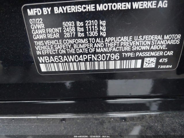 2023 BMW M440I GRAN COUPE WBA63AW04PFN30796 Photo 8