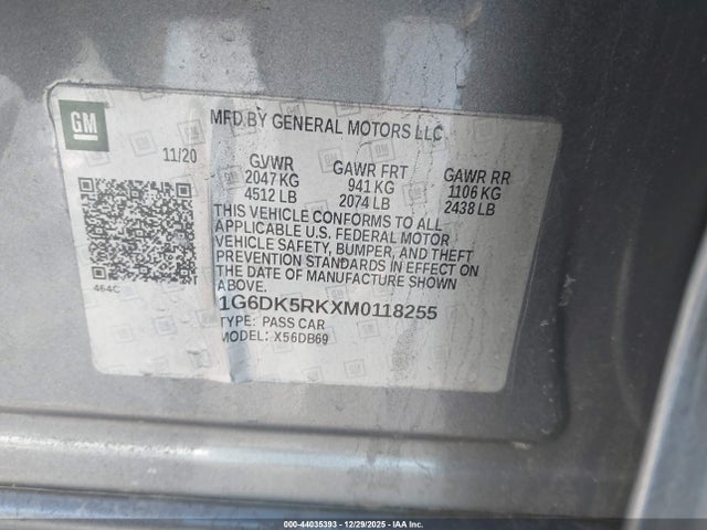 2021 CADILLAC CT4 1G6DK5RKXM0118255 Photo 8