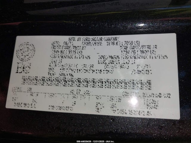 1FTFW1EG8FKD51899 Ford F-150 Xlt
