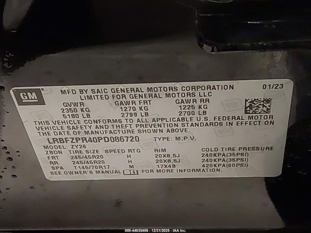 Продажа на аукционе авто 2023 Buick Envision Essence Awd, vin: LRBFZPR40PD086720, номер лота: 44035486