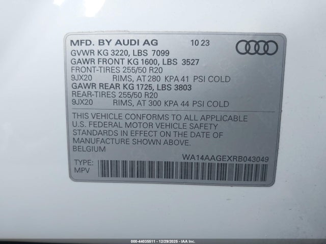 2024 AUDI Q8 E-TRON WA14AAGEXRB043049 Photo 8