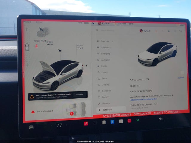 2024 TESLA MODEL 3 5YJ3E1EA1RF739043 Photo 6