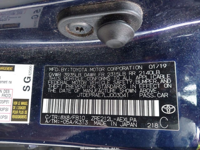 Toyota COROLLA LE 2020 JTDEPRAE7LJ003041 Image 9