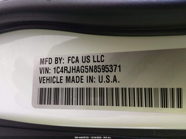 2022 JEEP GRAND CHEROKEE 1C4RJHAG5N8595371 Photo 8