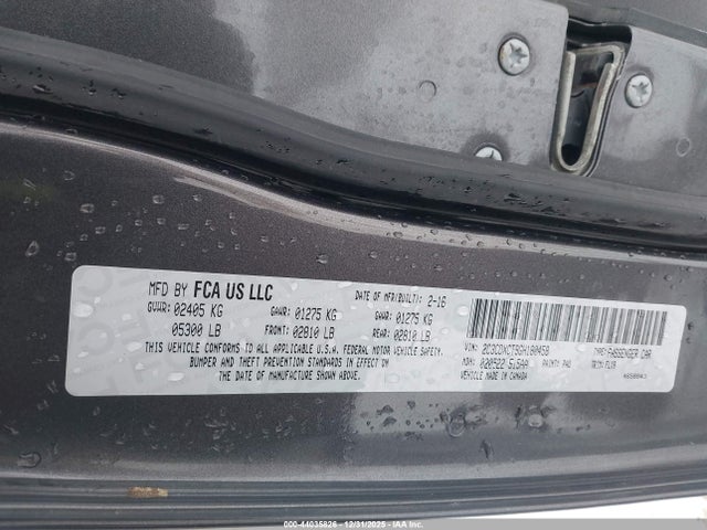 Продажа на аукционе авто 2016 Dodge Charger Road/track, vin: 2C3CDXCT9GH180458, номер лота: 44035826