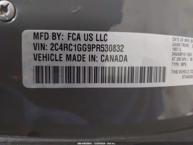 2023 CHRYSLER PACIFICA 2C4RC1GG9PR530832 Photo 8