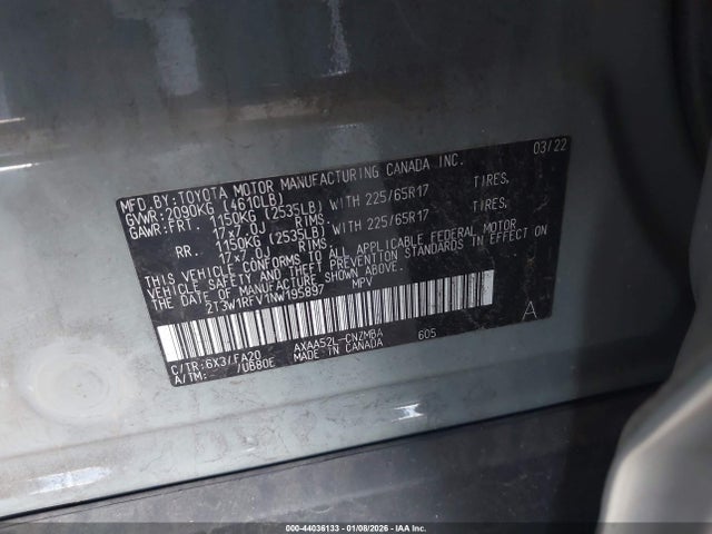 Toyota Rav4 Xle 2022 2T3W1RFV1NW195897 Image 9