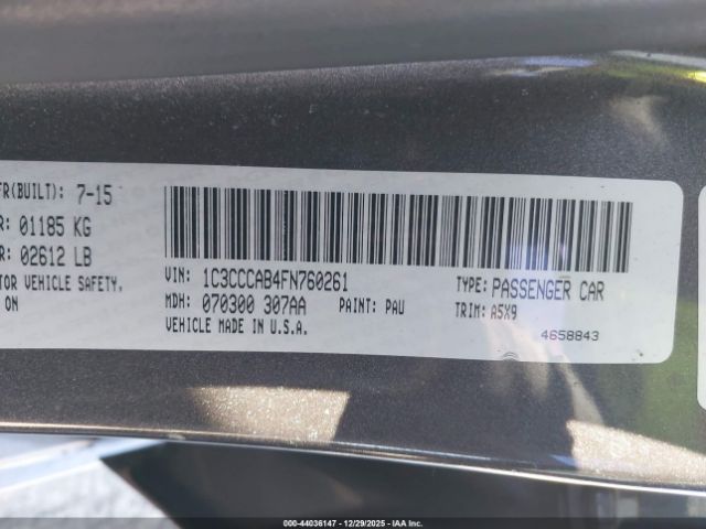 2015 CHRYSLER 200 1C3CCCAB4FN760261 Photo 8