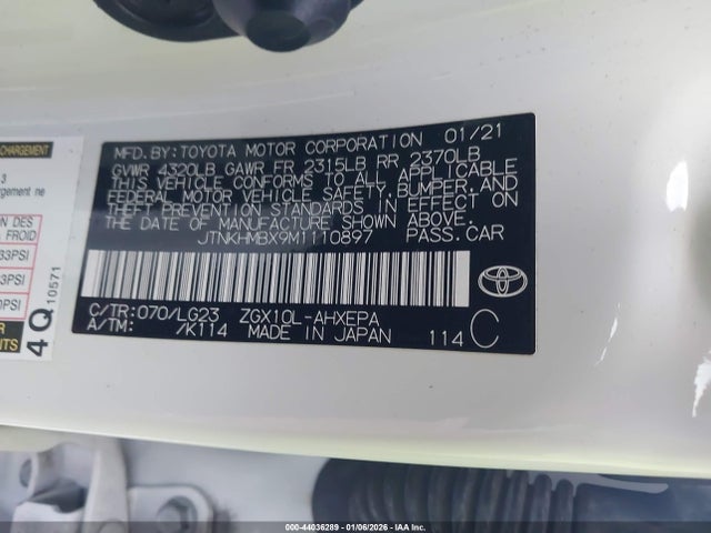 JTNKHMBX9M1110897 Toyota C-hr Limited
