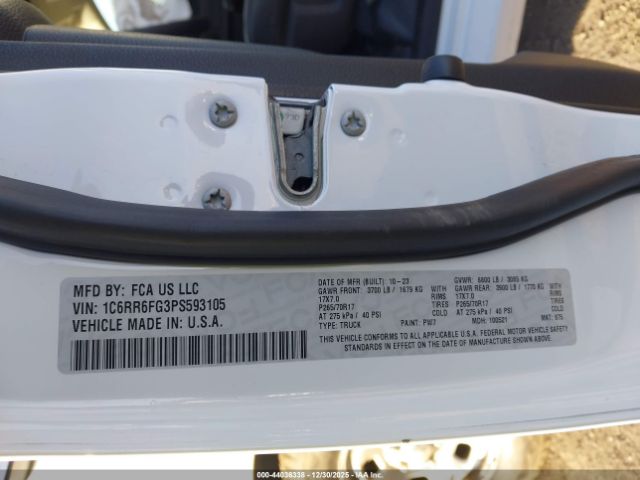 2023 RAM 1500 CLASSIC 1C6RR6FG3PS593105 Photo 8