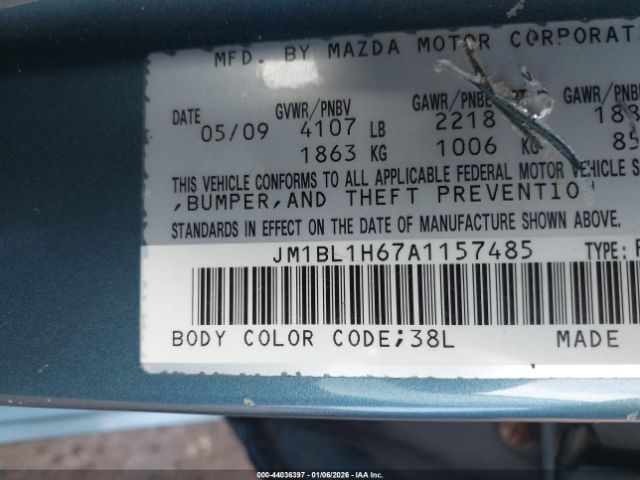 2010 MAZDA MAZDA3 JM1BL1H67A1157485 Photo 8