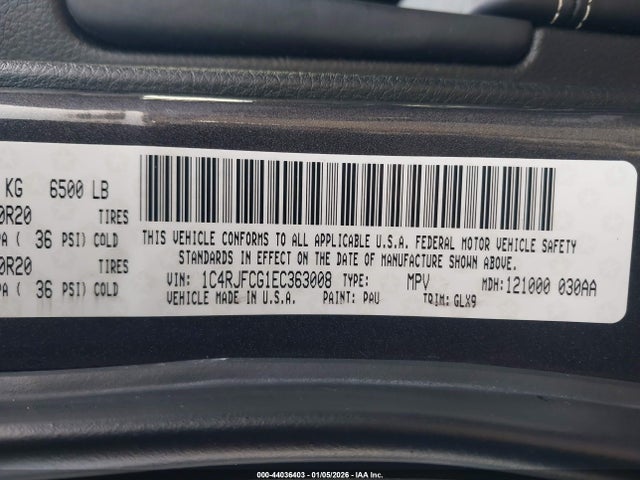 Jeep Grand Cherokee Overland 2014 1C4RJFCG1EC363008 Image 9