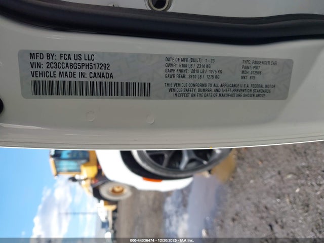 Продажа на аукционе авто 2023 Chrysler 300 300s, vin: 2C3CCABG5PH517292, номер лота: 44036474