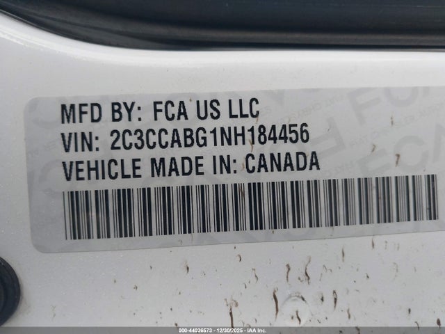Aukcja sprzedaży 2022 Chrysler 300 S, vin: 2C3CCABG1NH184456, numer aukcji: 44036573