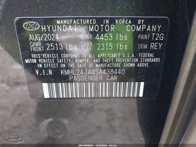 2025 HYUNDAI SONATA KMHL24JA4SA438440 Photo 8