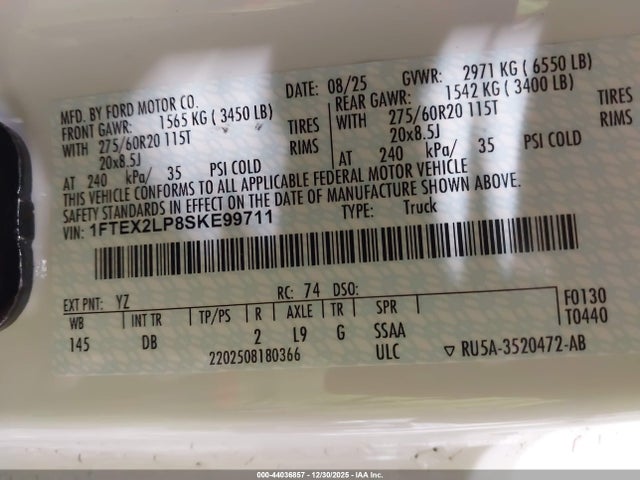 1FTEX2LP8SKE99711 Ford F-150 Stx