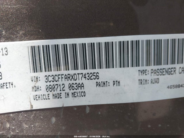 2013 FIAT 500 3C3CFFARXDT743256 Photo 8
