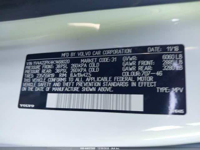2019 VOLVO XC90 YV4A22PK4K1468020 Photo 8