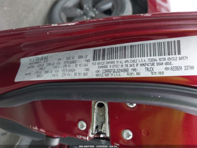 2018 RAM 1500 1C6RR6FG6JS244902 Photo 8