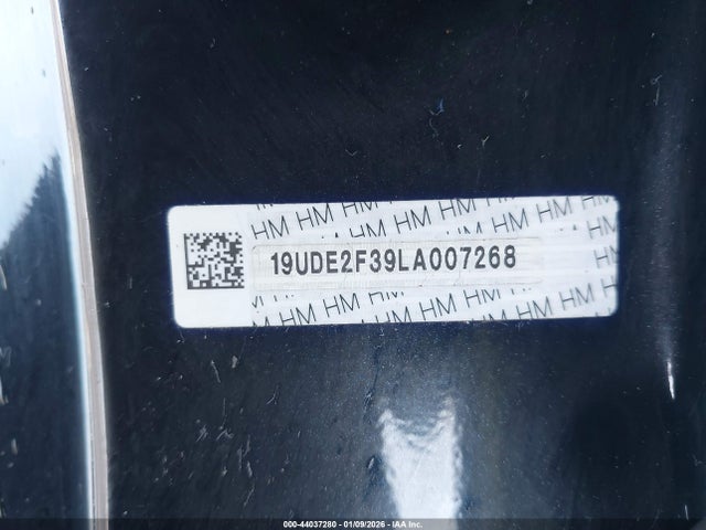 44037280 :رقم المزاد ، 19UDE2F39LA007268 vin ، 2020 Acura Ilx Standard مزاد بيع