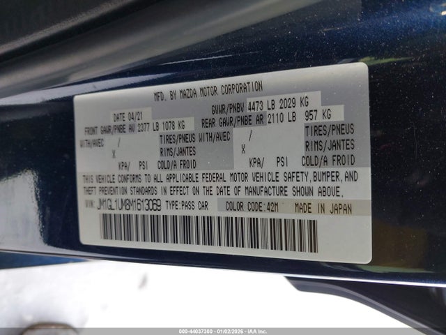 2021 MAZDA MAZDA6 JM1GL1UM8M1613069 Photo 8