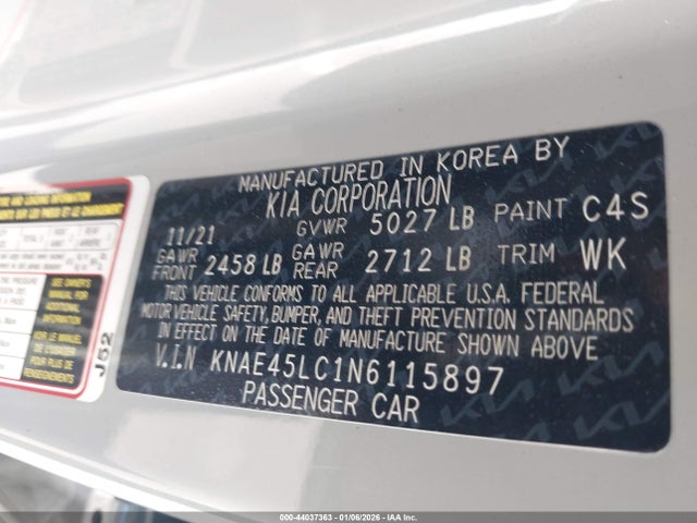 2022 KIA STINGER KNAE45LC1N6115897 Photo 8