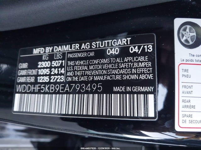 Mercedes-Benz E 350 2014 WDDHF5KB9EA793495 Image 9