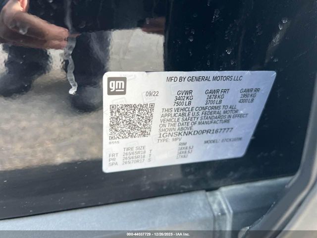 2023 CHEVROLET TAHOE 1GNSKNKD0PR167777 Photo 8