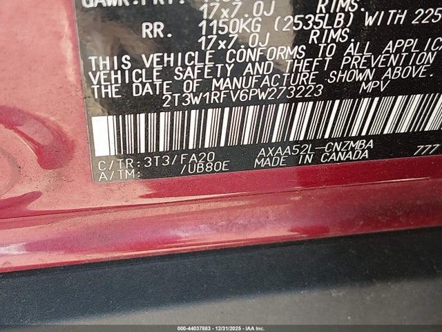 2023 TOYOTA RAV4 2T3W1RFV6PW273223 Photo 8