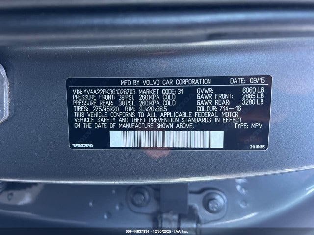 2016 VOLVO XC90 YV4A22PK3G1028703 Photo 8