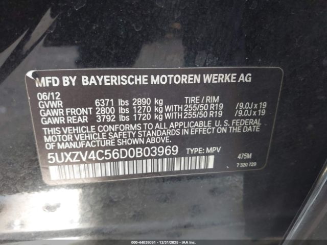 2013 BMW X5 5UXZV4C56D0B03969 Photo 8