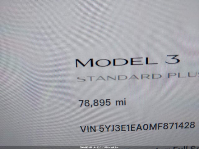 2021 TESLA MODEL 3 5YJ3E1EA0MF871428 Photo 6