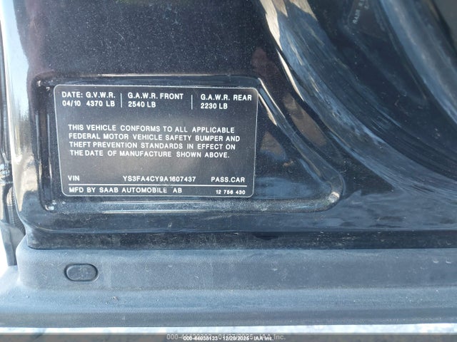 2010 SAAB 9-3 YS3FA4CY9A1607437 Photo 8