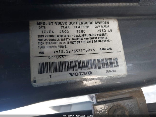 2005 VOLVO V70 YV1SJ527652478913 Photo 8
