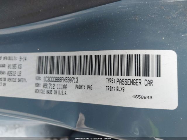 2015 CHRYSLER 200 1C3CCCBB8FN590713 Photo 8