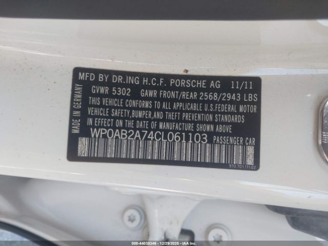 2012 PORSCHE PANAMERA WP0AB2A74CL061103 Photo 8