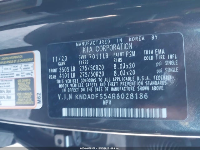 KNDADFS54R6028186 KIA Ev9 Land