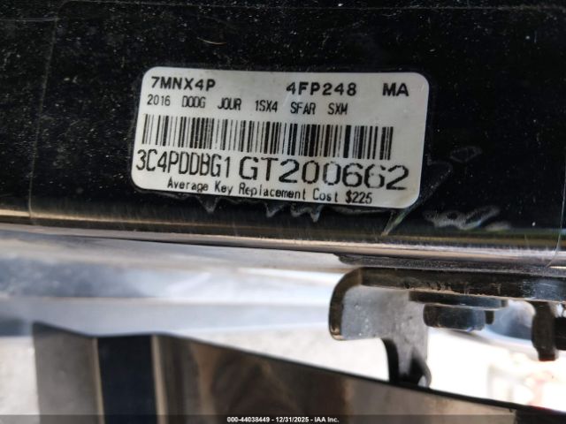 2016 DODGE JOURNEY 3C4PDDBG1GT200662 Photo 8