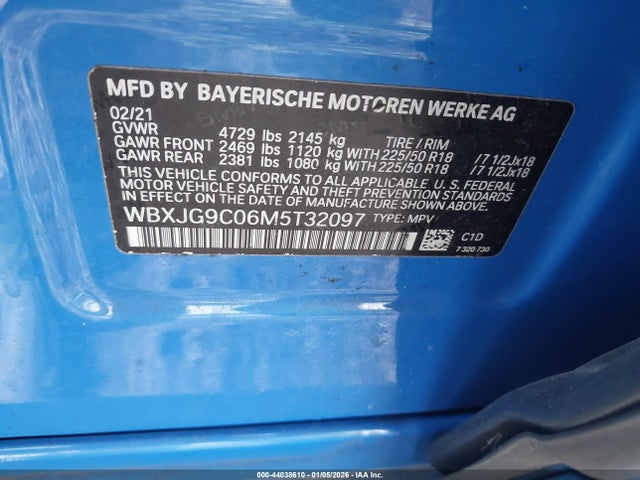 2021 BMW X1 WBXJG9C06M5T32097 Photo 8