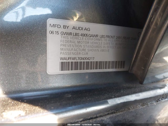 2016 AUDI A4 WAUFFAFL7GN004217 Photo 8