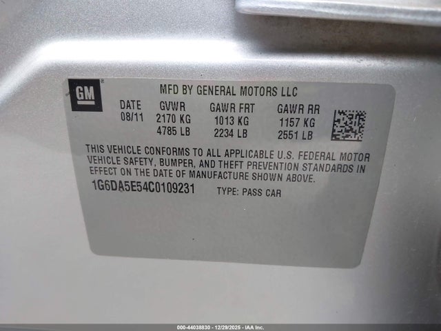 2012 CADILLAC CTS 1G6DA5E54C0109231 Photo 8