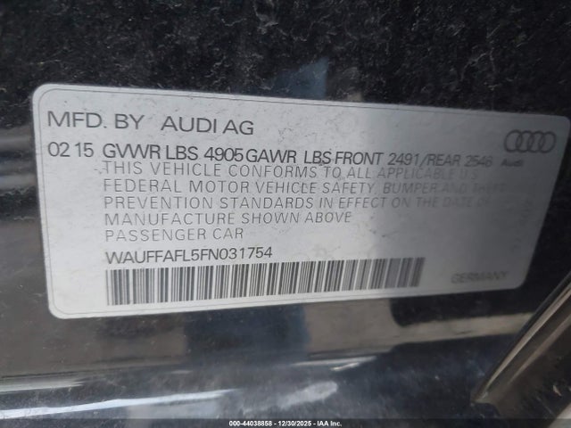 2015 AUDI A4 WAUFFAFL5FN031754 Photo 8