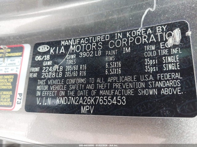KIA Soul 2019 KNDJN2A26K7655453 Image 9