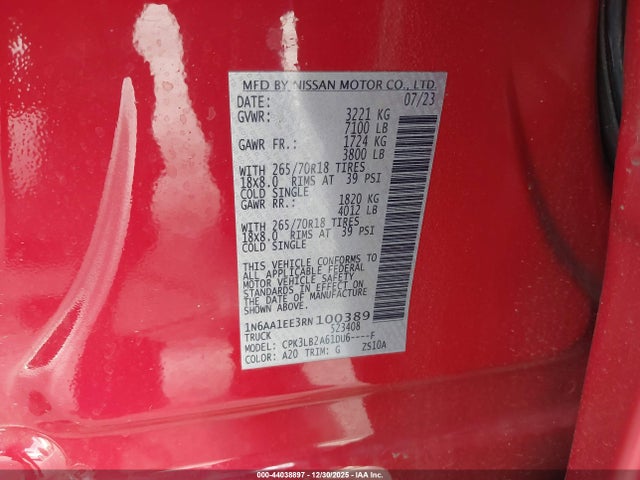 2024 NISSAN TITAN 1N6AA1EE3RN100389 Photo 8